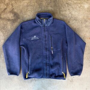 Patagonia Walt Disney Pictures Zip Synchilla Pockets Fleece Jacket Blue Medium